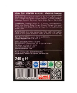 3 Sidra Maximum Power Bitkisel Karışımlı Macun 240g 7 – maximum power